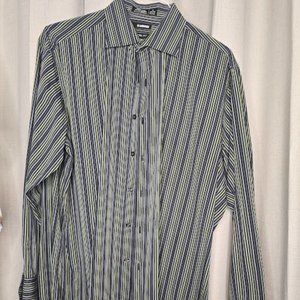 Claiborne Dress Shirt Men Size Extra Large 17 Button Up